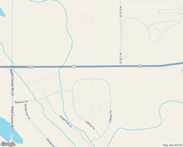 map of restaurants, bars, coffee shops, grocery stores, and more near 39943 Hilltop Circle in Severance