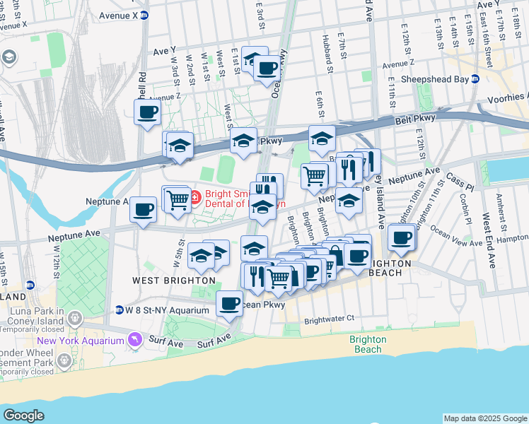 map of restaurants, bars, coffee shops, grocery stores, and more near in Brooklyn