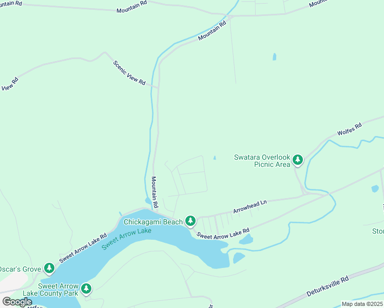 map of restaurants, bars, coffee shops, grocery stores, and more near 15 White Birch Lane in Pine Grove