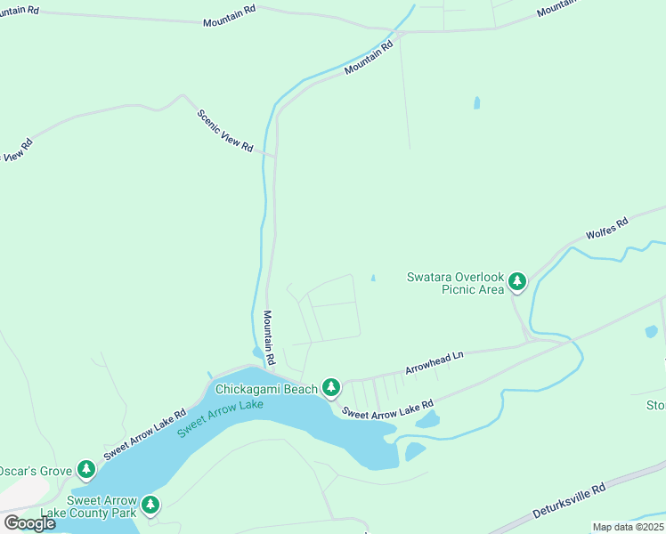 map of restaurants, bars, coffee shops, grocery stores, and more near 15 White Birch Lane in Pine Grove