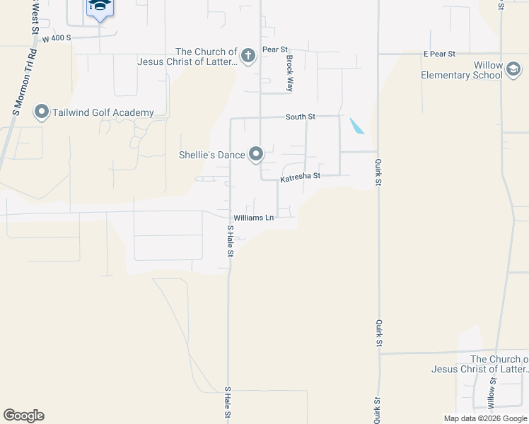 map of restaurants, bars, coffee shops, grocery stores, and more near 41 Williams Lane in Grantsville