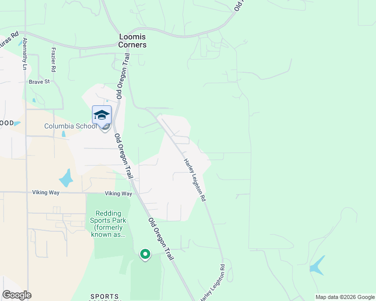 map of restaurants, bars, coffee shops, grocery stores, and more near 10093 Harley Leighton Rd in Redding