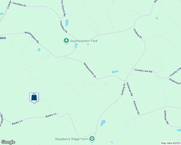 map of restaurants, bars, coffee shops, grocery stores, and more near 2714 Bergstresser Drive in Hellertown