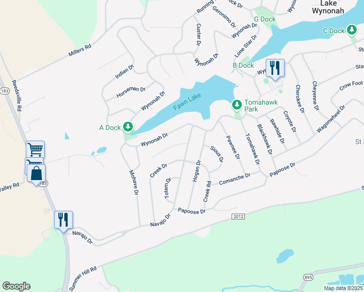 map of restaurants, bars, coffee shops, grocery stores, and more near 206 Hatchet Cove in Auburn