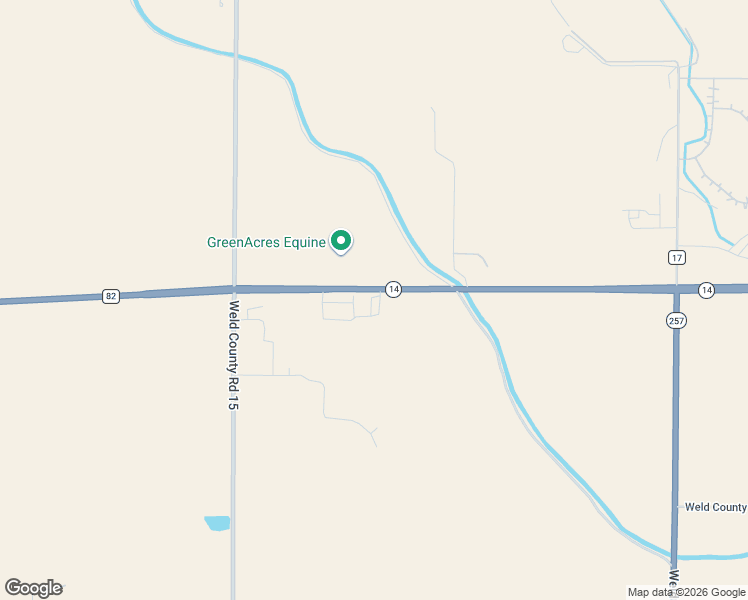 map of restaurants, bars, coffee shops, grocery stores, and more near 7200 East 14 Highway in Fort Collins