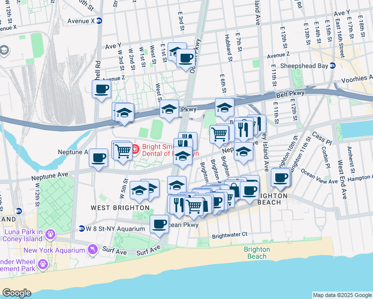map of restaurants, bars, coffee shops, grocery stores, and more near in Brooklyn