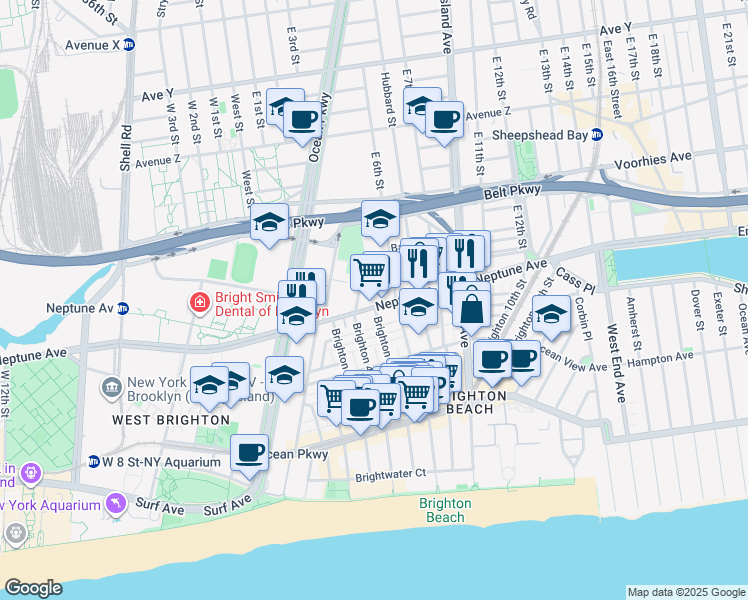map of restaurants, bars, coffee shops, grocery stores, and more near in Brooklyn