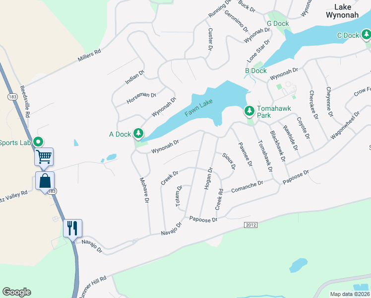 map of restaurants, bars, coffee shops, grocery stores, and more near 203 Hatchet Cove in Auburn