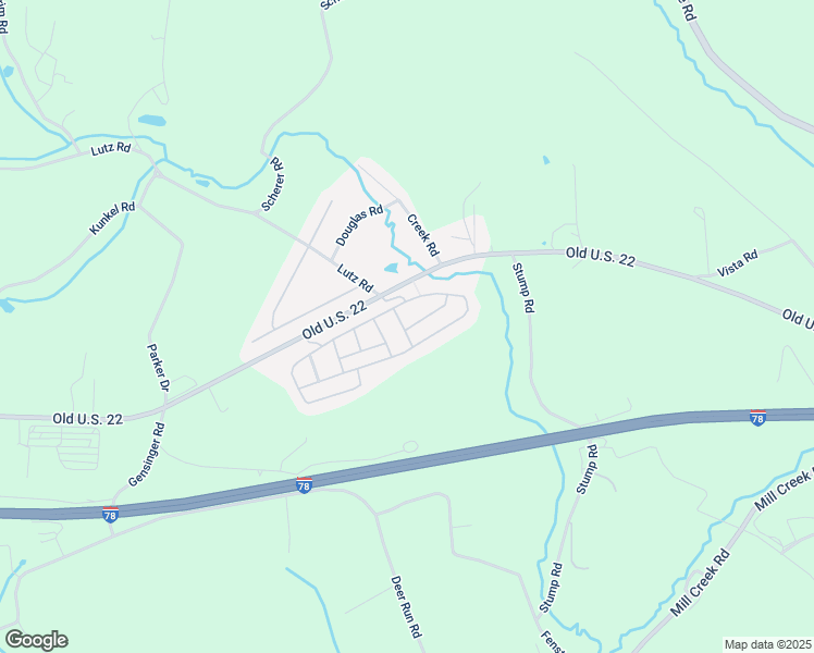 map of restaurants, bars, coffee shops, grocery stores, and more near 45 Eagle Street in Kutztown