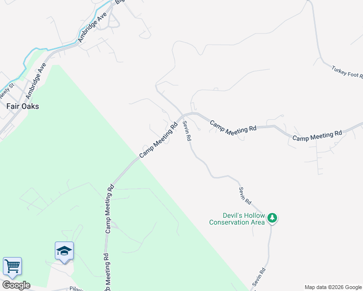 map of restaurants, bars, coffee shops, grocery stores, and more near 720 Camp Meeting Road in Sewickley