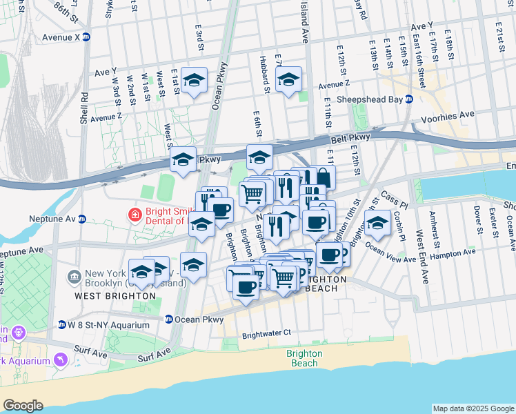 map of restaurants, bars, coffee shops, grocery stores, and more near in Brooklyn