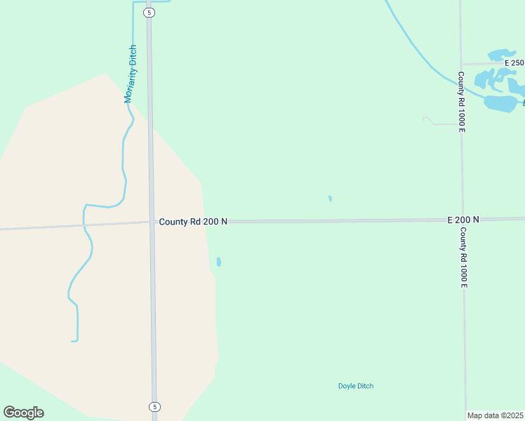 map of restaurants, bars, coffee shops, grocery stores, and more near 9319 East 200 North in Van Buren