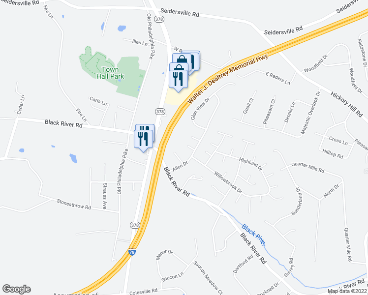 map of restaurants, bars, coffee shops, grocery stores, and more near 1454 Essex Court in Bethlehem