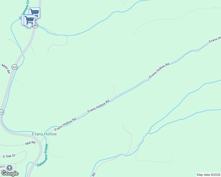 map of restaurants, bars, coffee shops, grocery stores, and more near 613 Evans Hollow Road in Thompsontown