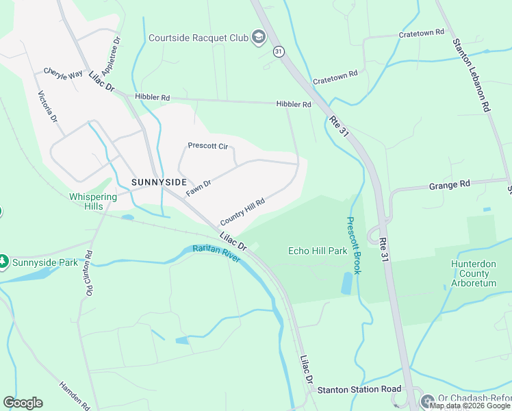 map of restaurants, bars, coffee shops, grocery stores, and more near 18 Country Hill Road in Lebanon