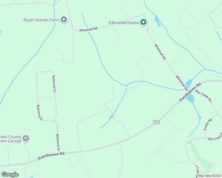 map of restaurants, bars, coffee shops, grocery stores, and more near 681 County Road 513 in Alexandria