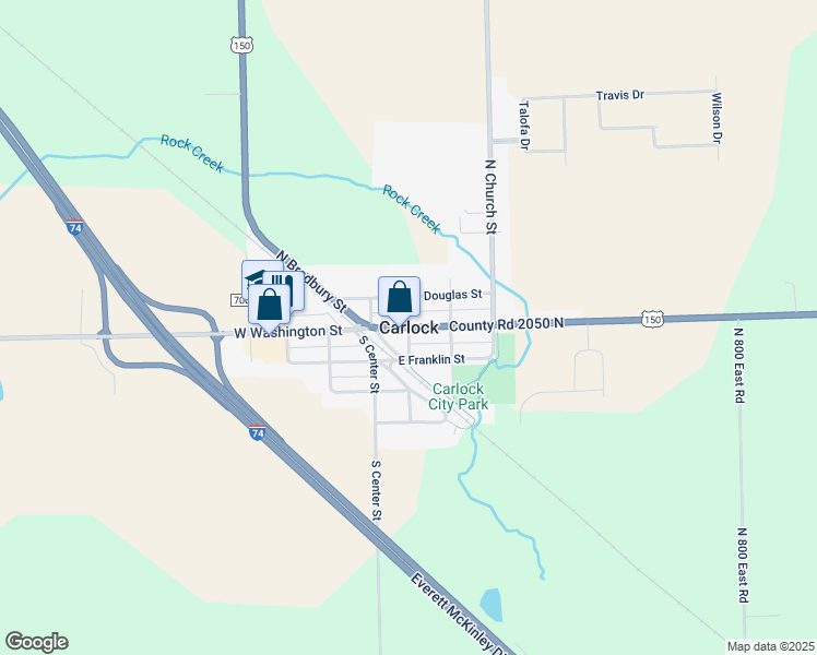 map of restaurants, bars, coffee shops, grocery stores, and more near in Carlock