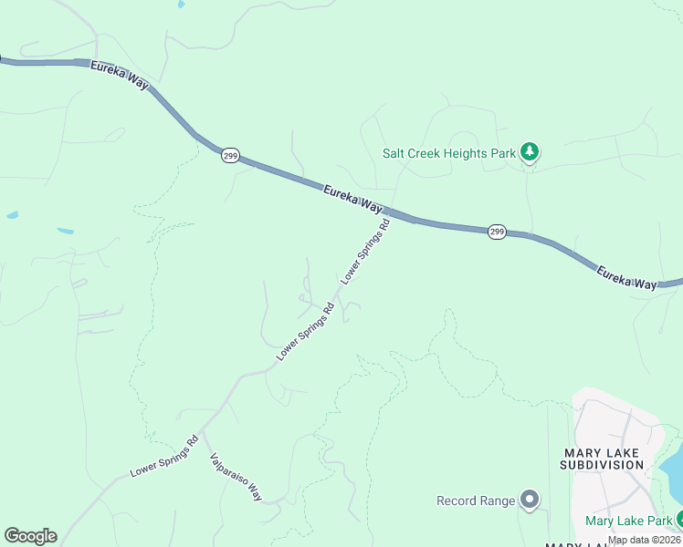 map of restaurants, bars, coffee shops, grocery stores, and more near 16438 Lower Springs Rd in Redding