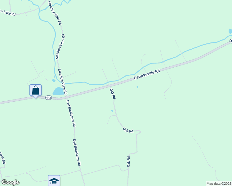 map of restaurants, bars, coffee shops, grocery stores, and more near 11 Oak Road in Pine Grove