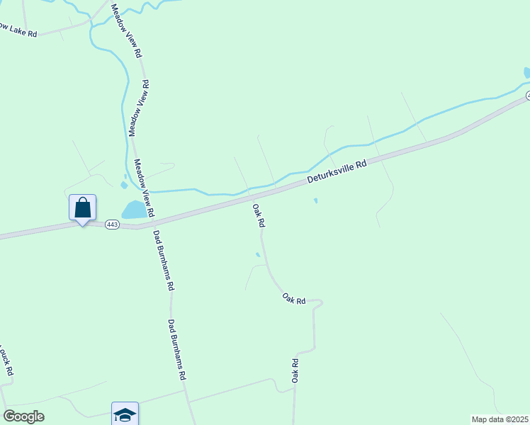 map of restaurants, bars, coffee shops, grocery stores, and more near 11 Oak Road in Pine Grove