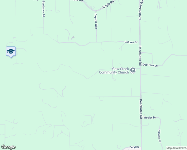 map of restaurants, bars, coffee shops, grocery stores, and more near 21774 Oak Meadow Road in Palo Cedro