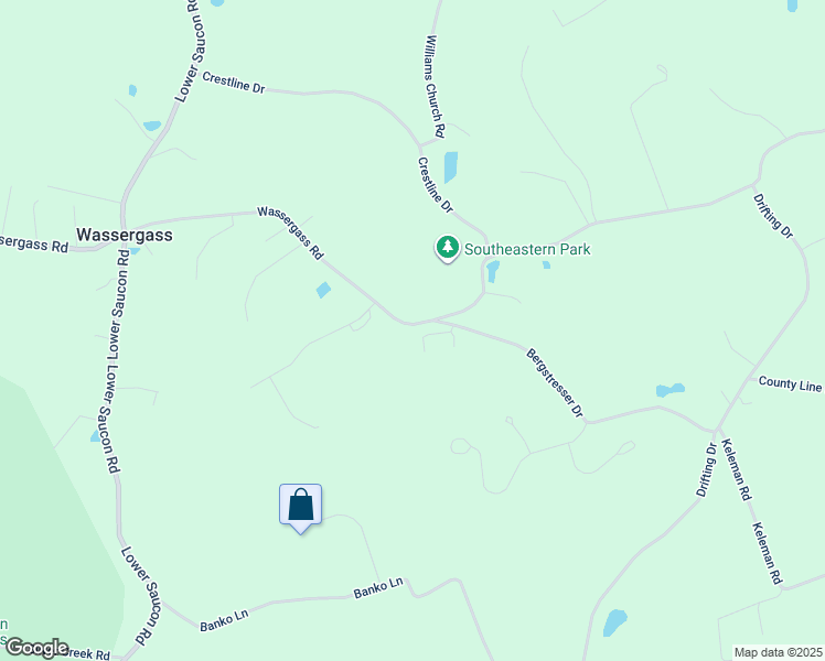 map of restaurants, bars, coffee shops, grocery stores, and more near 2646 Wassergass Road in Hellertown