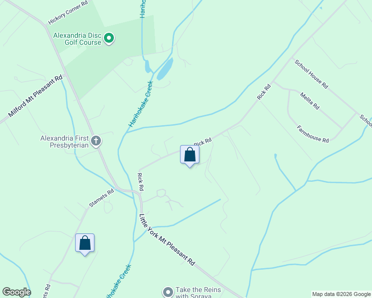 map of restaurants, bars, coffee shops, grocery stores, and more near 58 Rick Road in Milford