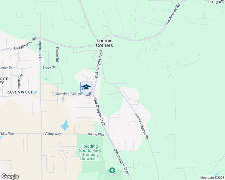 map of restaurants, bars, coffee shops, grocery stores, and more near 10118-10160 Harley Leighton Road in Redding