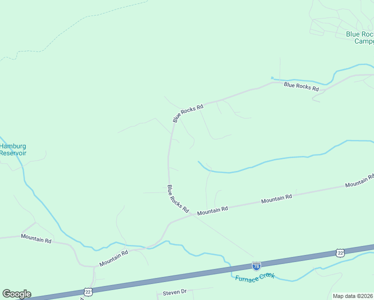 map of restaurants, bars, coffee shops, grocery stores, and more near 354 Blue Rocks Road in Lenhartsville