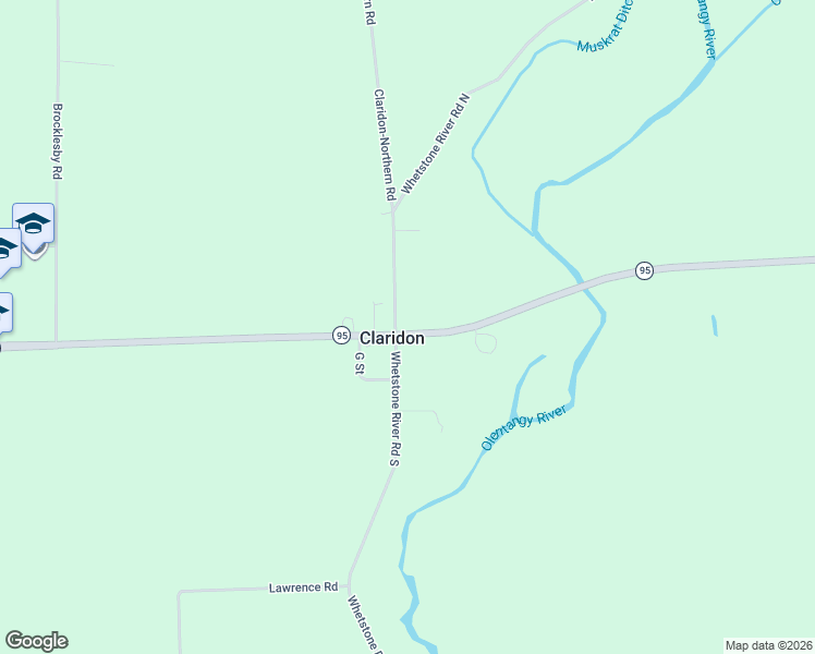 map of restaurants, bars, coffee shops, grocery stores, and more near 4924 Marion-Mt Gilead Road in Caledonia