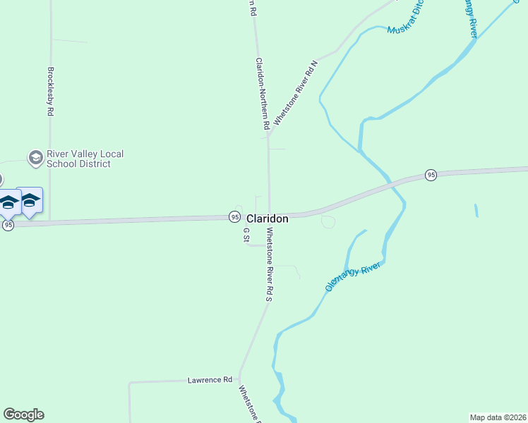 map of restaurants, bars, coffee shops, grocery stores, and more near 4924 Marion-Mt Gilead Road in Caledonia