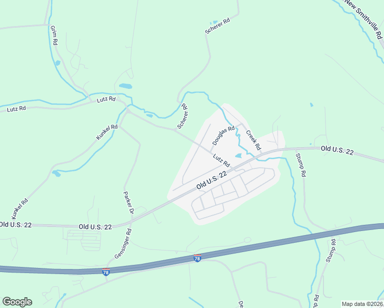 map of restaurants, bars, coffee shops, grocery stores, and more near 59 Daniel Road in Kutztown