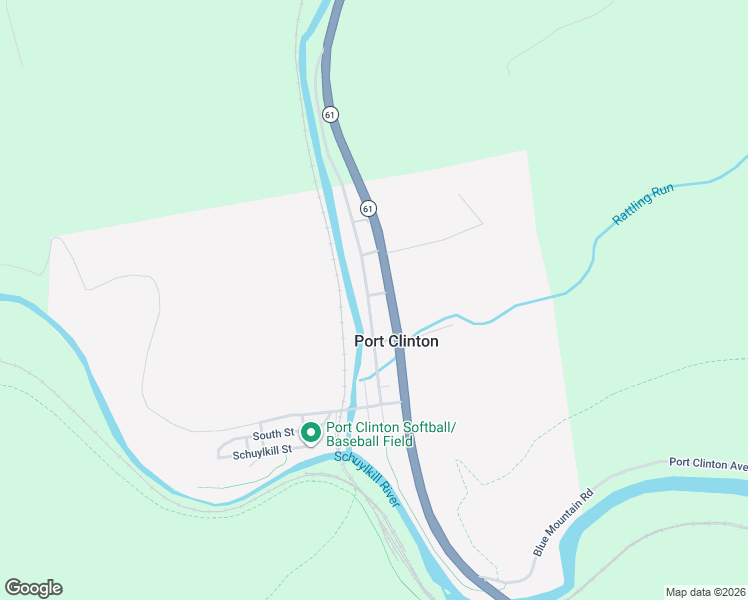 map of restaurants, bars, coffee shops, grocery stores, and more near 579 Penn Street in Port Clinton