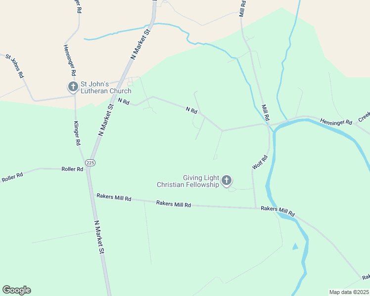 map of restaurants, bars, coffee shops, grocery stores, and more near 328 North Road in Elizabethville