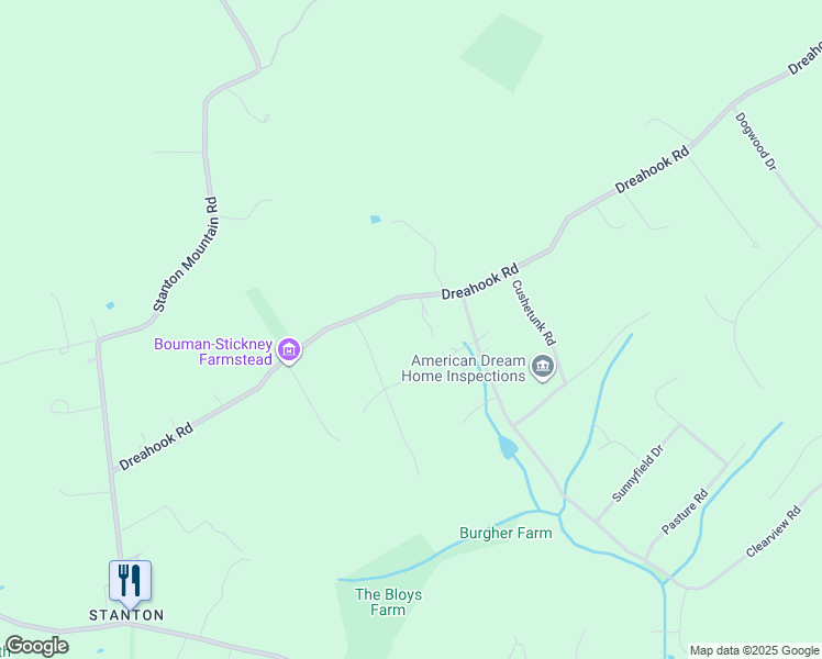 map of restaurants, bars, coffee shops, grocery stores, and more near 104 Dreahook Road in Lebanon