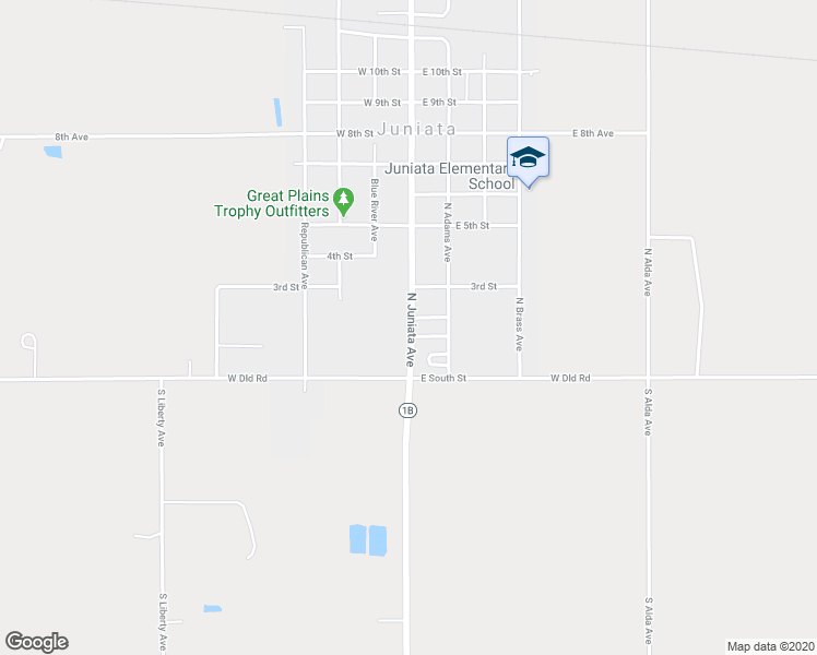 map of restaurants, bars, coffee shops, grocery stores, and more near 3 South Juniata Avenue in Juniata
