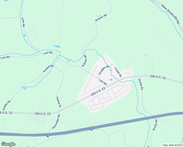 map of restaurants, bars, coffee shops, grocery stores, and more near 107 Daniel Road East in Kutztown
