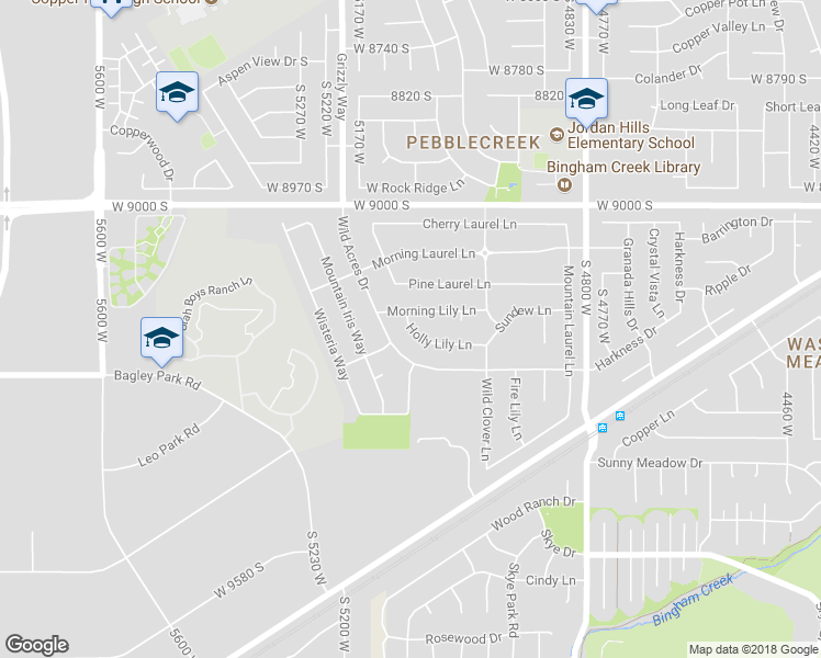 map of restaurants, bars, coffee shops, grocery stores, and more near 7470 Holly Lily Lane in West Jordan