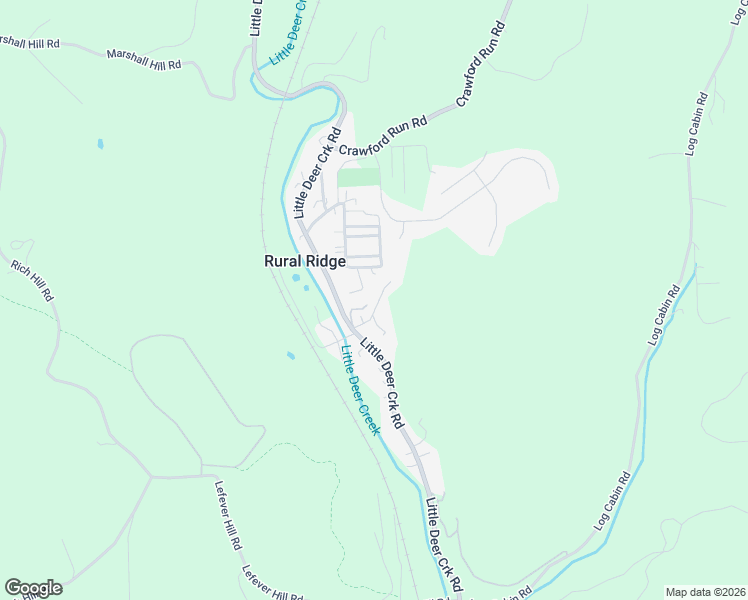 map of restaurants, bars, coffee shops, grocery stores, and more near 309 Voskamp Drive in Rural Ridge