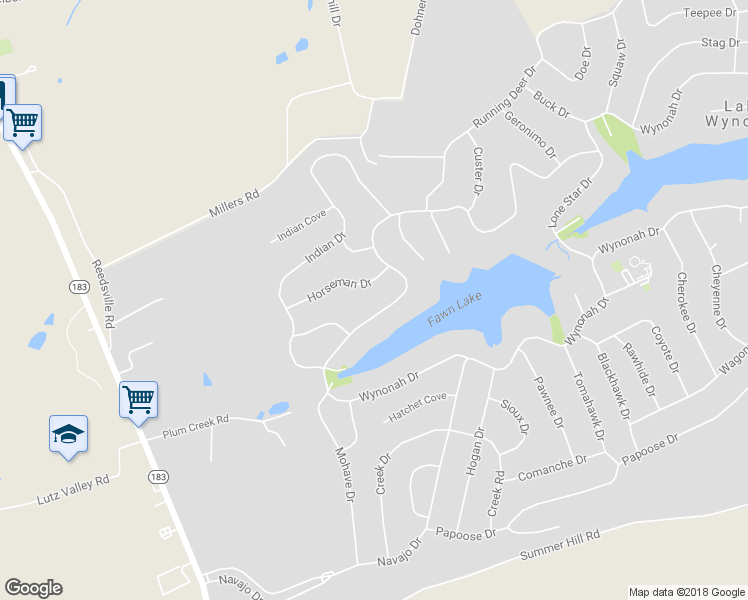 map of restaurants, bars, coffee shops, grocery stores, and more near 965 Wynonah Drive in Auburn
