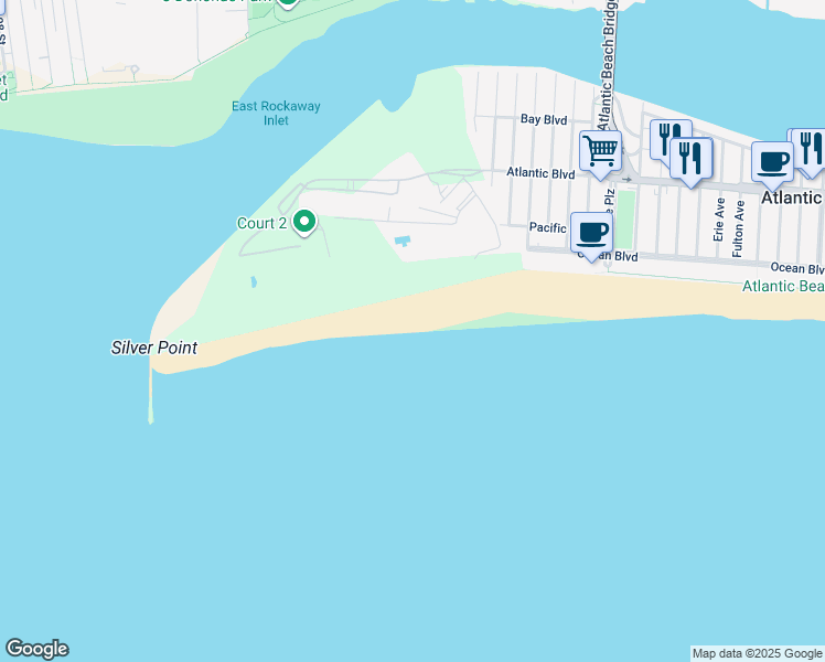 map of restaurants, bars, coffee shops, grocery stores, and more near in Atlantic Beach