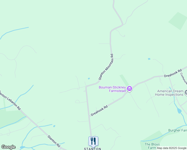 map of restaurants, bars, coffee shops, grocery stores, and more near 121 Stanton Mountain Road in Lebanon