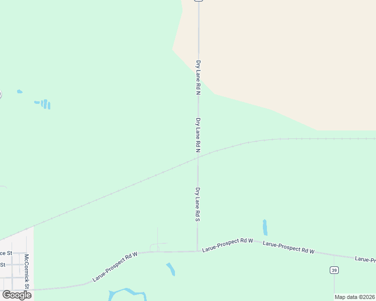 map of restaurants, bars, coffee shops, grocery stores, and more near Dry Lane Road North in La Rue