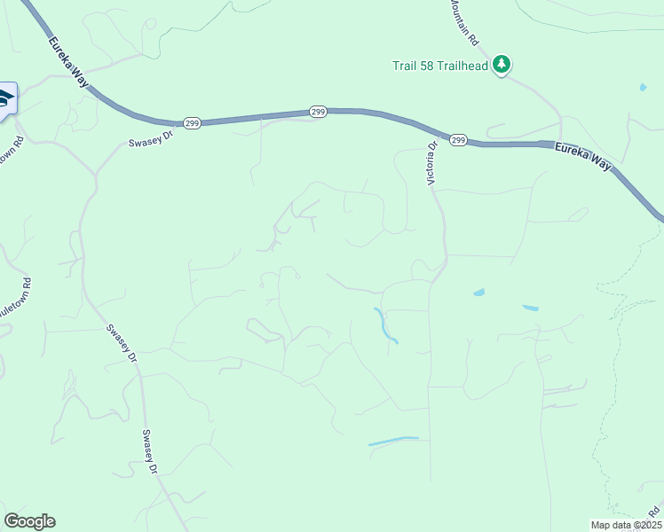 map of restaurants, bars, coffee shops, grocery stores, and more near 10255 Carrousel Drive in Redding