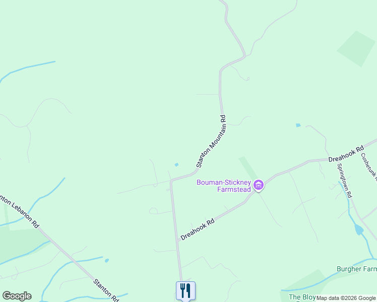 map of restaurants, bars, coffee shops, grocery stores, and more near 117 Stanton Mountain Road in Lebanon