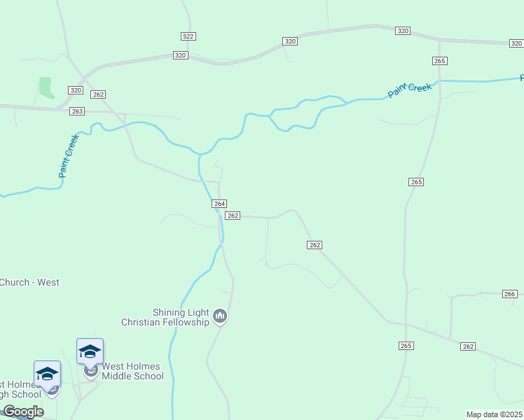 map of restaurants, bars, coffee shops, grocery stores, and more near 10391 Township Road 262 in Millersburg