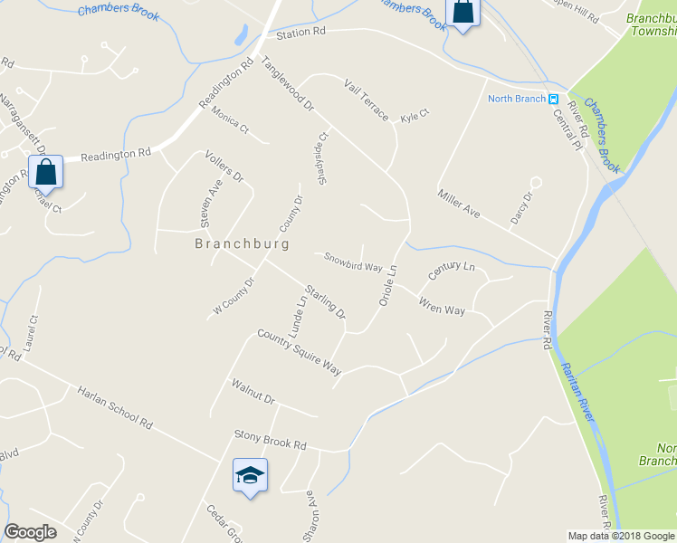 map of restaurants, bars, coffee shops, grocery stores, and more near 625 Snowbird Way in Somerville