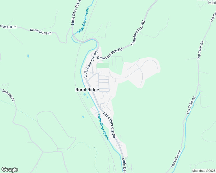map of restaurants, bars, coffee shops, grocery stores, and more near 1 Ring Street in Rural Ridge