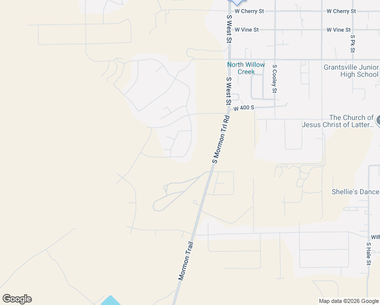 map of restaurants, bars, coffee shops, grocery stores, and more near Mormon Trail in Grantsville