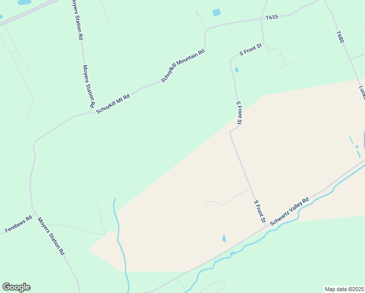map of restaurants, bars, coffee shops, grocery stores, and more near 394 South Front Street in Schuylkill Haven